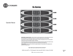 Crown XS500 Instruction manual