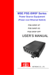 MSTRONIC PSE-SW5F-SFP User`s manual