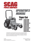 Scag Power Equipment GC-STWC-CS61V Operator`s manual