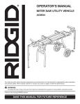 RIDGID AC9944 Operator`s manual