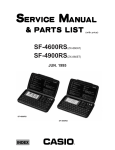 Casio SF-4600 Specifications