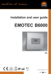 EOS EMOTEC B6000 User guide