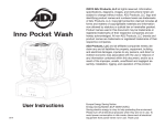 ADJ Inno Pocket Wash Specifications