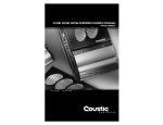 Coustic 240SE Owner`s manual