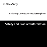Blackberry CURVE 8330 - SAFETY AND Specifications
