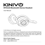 Apple iPhone Bluetooth Headset User manual
