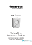 Simpson SWF1076 Operating instructions