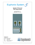 Euphonix S5 CM403 Setup guide