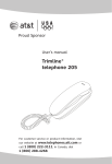 AT&T Trimline 205 User`s manual