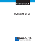 BOXLIGHT SP-9t User`s guide