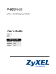 ZyXEL Communications P-663HN-51 User`s guide