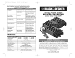 Black & Decker 200 WATT Troubleshooting guide