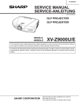 Sharp XV-Z9000E Service manual