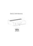 YBA DESIGN WA202 User manual