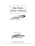 Baja Marine Islander 242 Owner`s manual