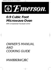 Emerson MW8993WC/BC Owner`s manual