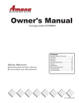 Amana ACO1860AS Owner`s manual