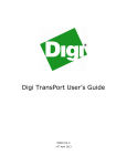 Digi TransPort WR44v2 User`s guide