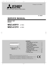 Mitsubishi Electric MUZ-A09YVH-E1 Service manual