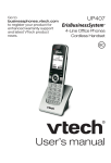 VTech UP416 User`s manual