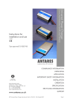 Antares Universal Power Charger User manual