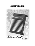 Directed Audio 250d Owner`s manual