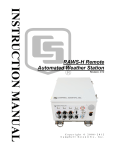 Campbell RAWS-H Remote Product manual
