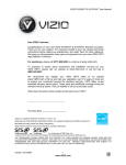 Vizio VA22LFHDTV10T User manual