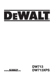 DeWalt DW713 Technical data