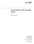 Extreme Networks ExtremeWare XOS Command Specifications