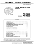 Sharp AR-168S Service manual