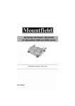Mountfield 85 Combi Instruction manual
