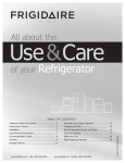 Electrolux FRT21IL6JM5 Use & care guide