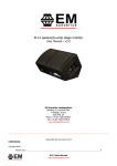 EM Acoustics i-12 User manual