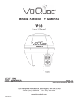 VuQube Mobile Satellite TV Antenna Owner`s manual