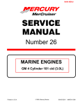 MerCruiser GM4 Service manual