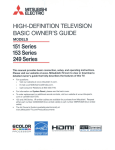 Mitsubishi Electric 151 Series Operating instructions