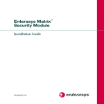 Enterasys Matrix 7H4385-49 Installation guide