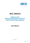 BEC 9800VN User manual