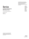 Amana CRC18T2SD Service manual
