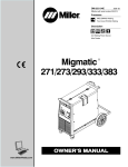 Miller MigMatic 220 Owner`s manual
