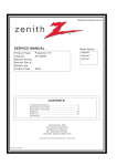 Zenith R57W47 Service manual