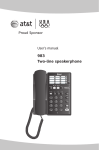 AT&T 983 User`s manual