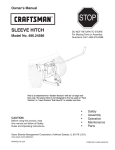 Craftsman 486.24586 Owner`s manual