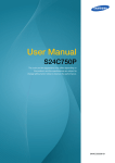 Samsung S24C750P User manual