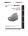 Quasar Palmcorder VM-L457 Operating instructions