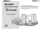 Sharp CD-CH1500H Operating instructions