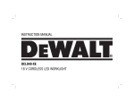 DeWalt DCL040-XE Instruction manual