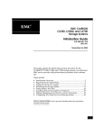 EMC CLARiiON CX300, CX500, and CX700 Initialization Guide