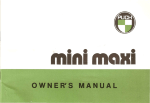 Puch Mini Maxi Owner`s manual